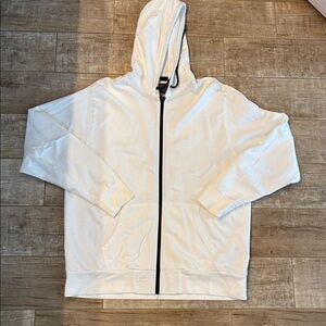 OLd Navy White Zip-Up Hoodie